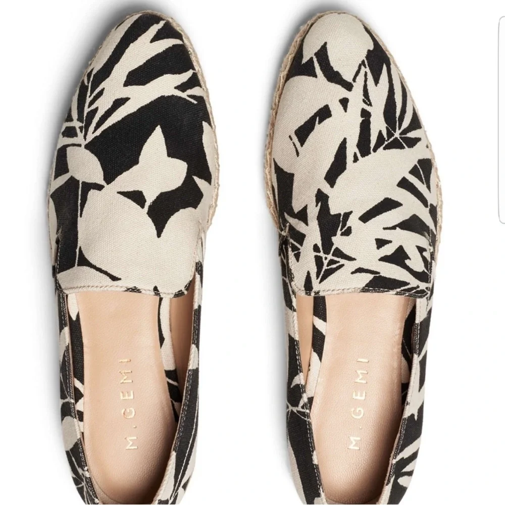 M. Gemi Agio Floral Tropical Print Espadrilles Sz 37.5